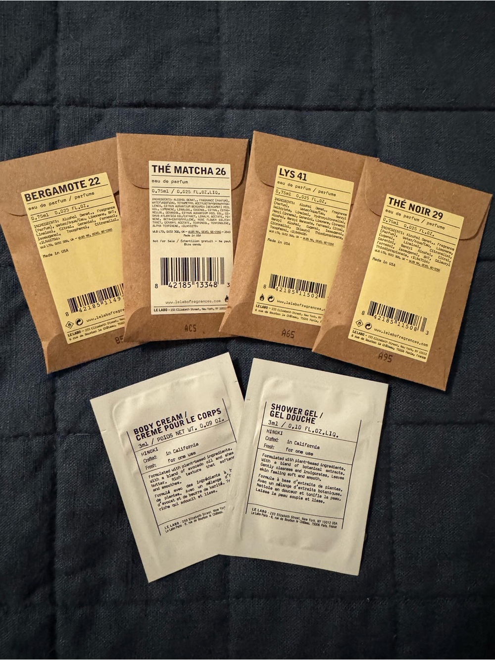 LE LABO SAMPLES